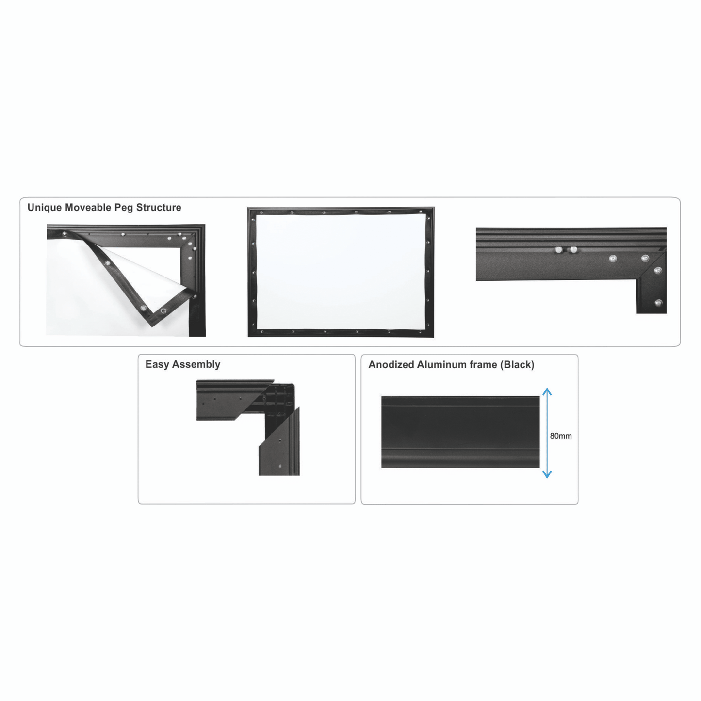 Projector Fixed Frame Sceen