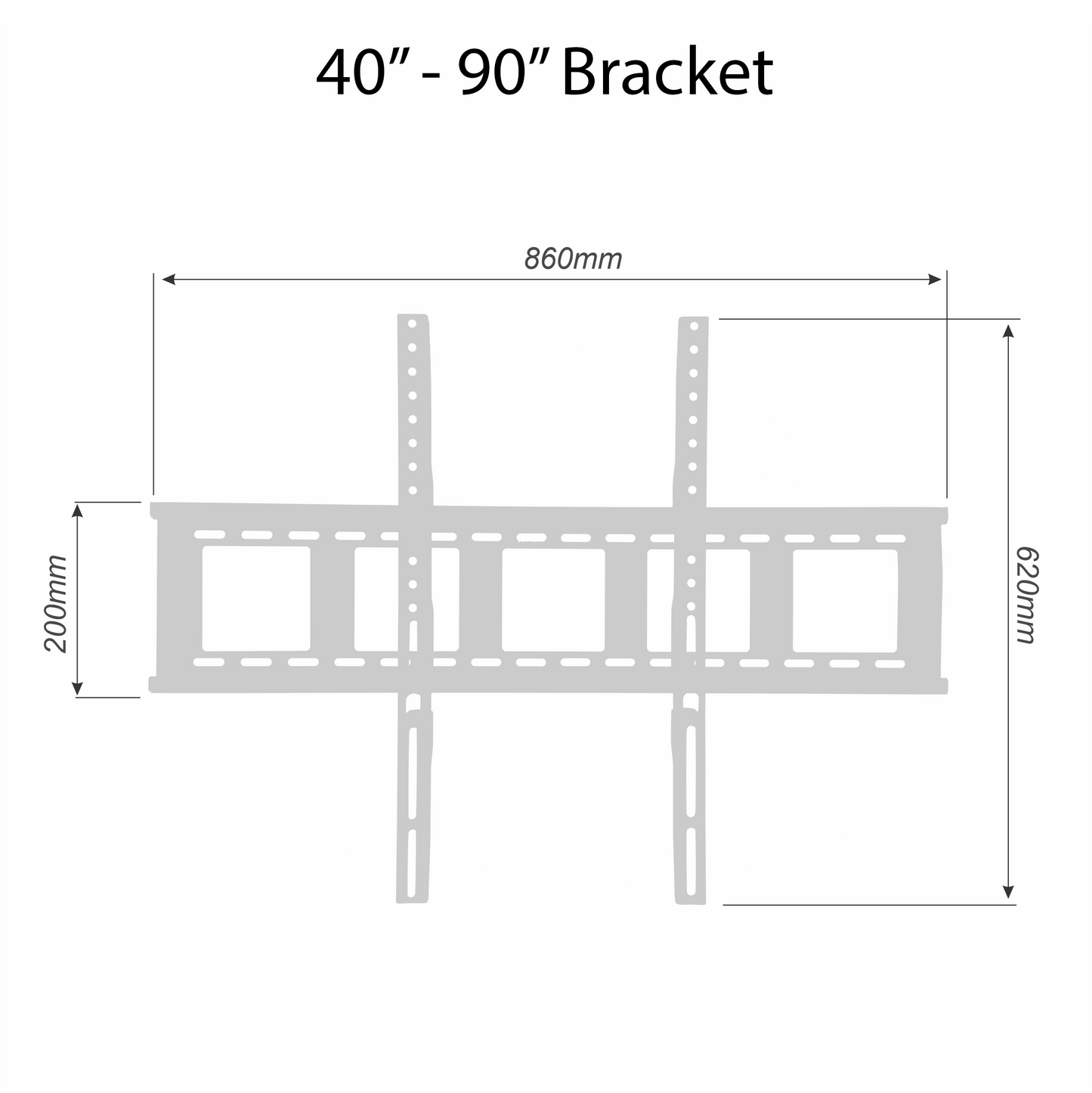 LED Wall Mount Bracket